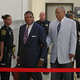 Bill Cosby (right) is led into the Montgomery County Courthouse by one of his aides Sept. 6, 2016, in Norristown, Pa.
Michael Bryant-Pool/Getty Images